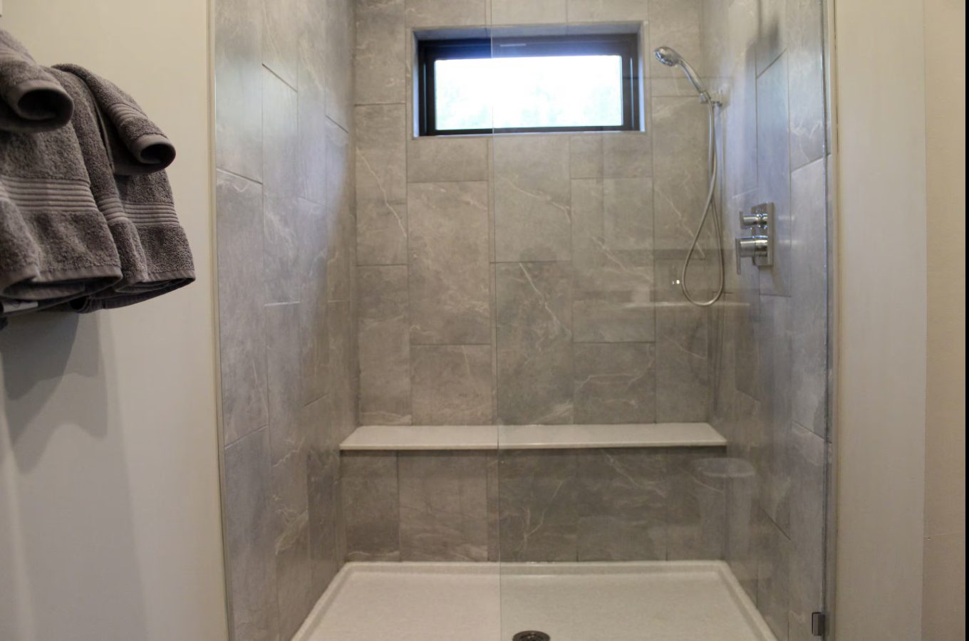Primary bathroom walk-in shower