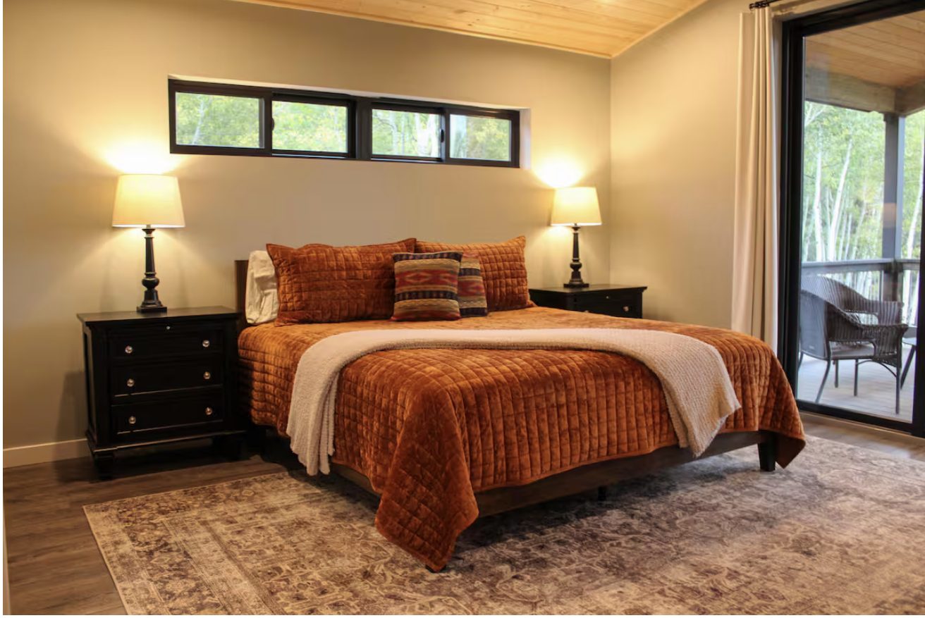 Master bedroom with king bed
